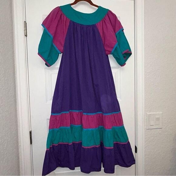 Vintage Go Softly Ruffle Bohemian Midi Dress - Picture 11 of 11